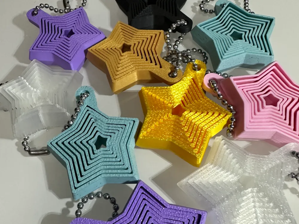 Chaveiro Fidget Estrelado
