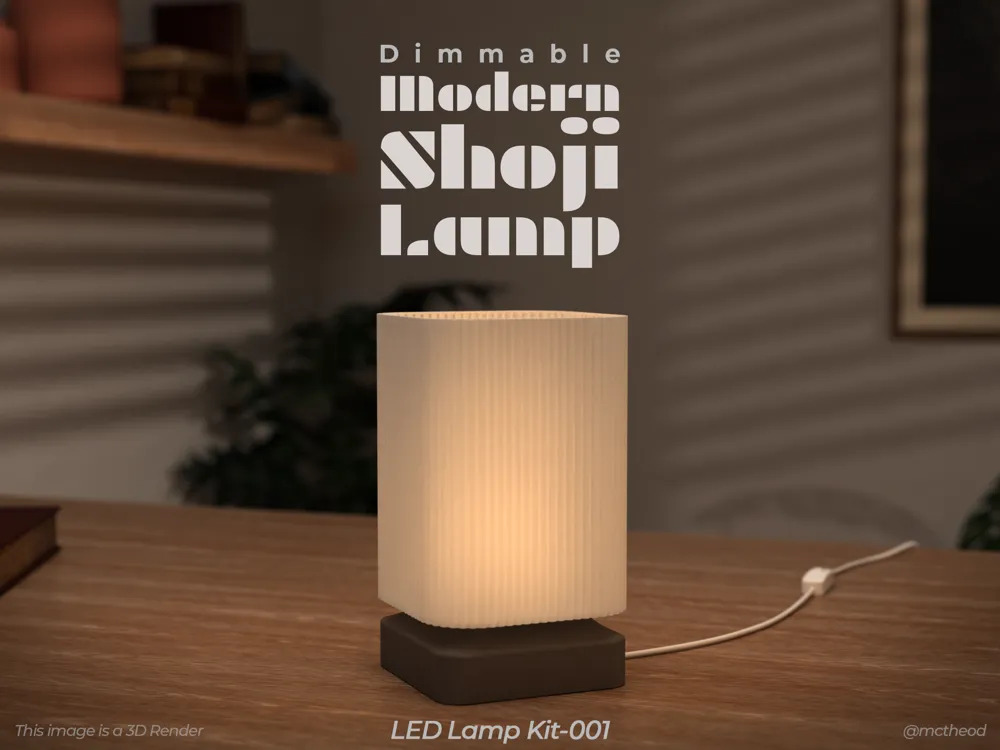 Luminária Shoji Moderna