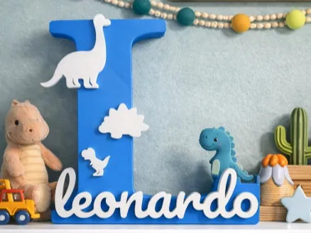 Letreiro - Nome Personalizado – Dinossauros