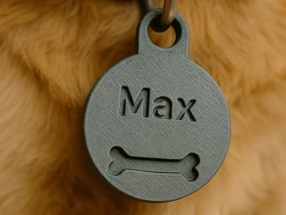 Plaqueta de Identificação para Cães